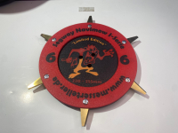 Messerteller mit geschützten Schrauben